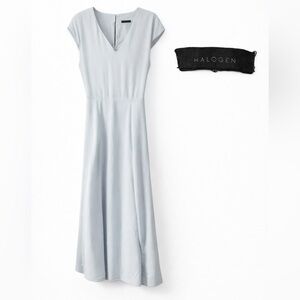 Halogen Light Blue Midi Dress small stain‎ as shown, never worn